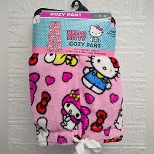 Nwt Valentine's Christmas Hello Kitty Cozy Pajama Pants Size L